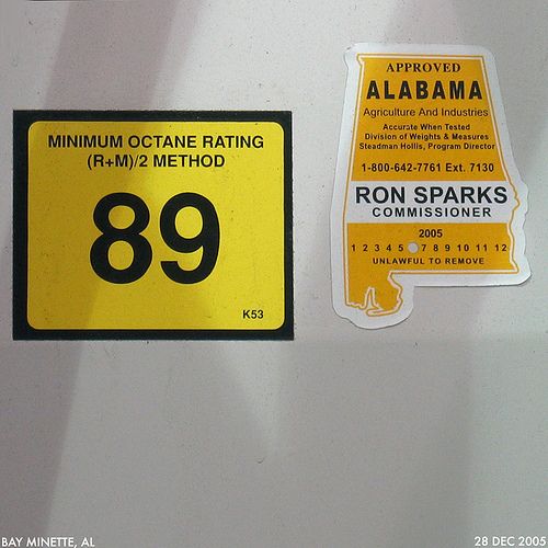 Gas Pump inspection label